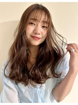 アヴァンスクロス あべのルシアス店(AVANCE.CROSS) シースルーバング×ブラウンベージュ