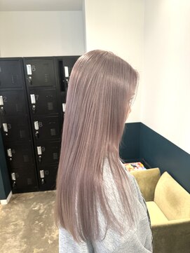 ヘアーブレイス(hair brace) ブリーチ２回ラベンダーグレージュstylist聖斗