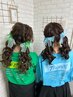《7~10時》推しの為のライブヘアセット(リボン、パール付け放題)　￥5500