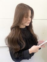 キャンバス バイ ネオリーブ 横浜西口(Canvas by neo.)&nbsp;艶髪色気ブラウン顔周りレイヤー韓国ヘア【横浜】