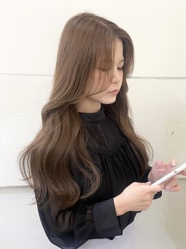 キャンバス バイ ネオリーブ 横浜西口(Canvas by neo.) 艶髪色気ブラウン顔周りレイヤー韓国ヘア【横浜】