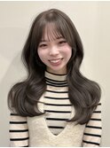 韓国風/レイヤー/小顔/前髪カット/髪質改善/グレージュ/透明感