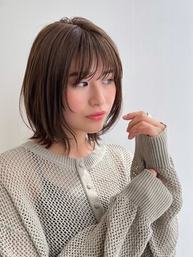 コレクティブワーク 表参道 渋谷(COLLECTIVE WORK) 【宮田茉悠】レイヤーボブ ベージュカラー 透明感 髪質改善