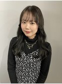 オリーブグレージュ/顔まわりレイヤー【札幌/大通】