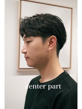 ロウ 銀座(RAW) センターパート　メンズヘア