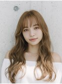 韓国/髪質改善/レイヤーカット/セミロング/小顔/透明感カラー