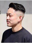 スキンフェードサイドパート