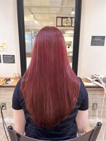 ネオリーブカップ 町田店(Neolive capu)&nbsp;ブリーチダブルカラー☆チェリーレッド