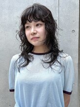ソイ コンク 下北沢(soi conc)&nbsp;柔らかさあるレイヤーカットパーマ/ミディアムレイヤー◎下北沢