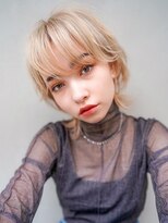 ギークス(GEEKS)&nbsp;【GEEKS渋谷】ショートウルフ/ホワイトブリーチ/ブロンド/透明感