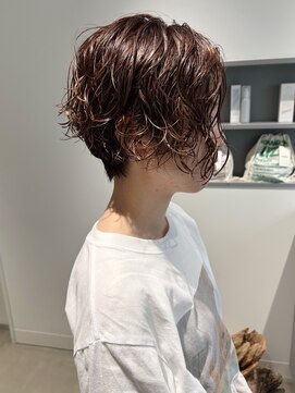 エイゾー 銀座(EIZO) ショートパーマ/前髪なしショート/ハンサムショートパーマ