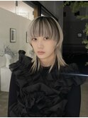 似合わせカット/ミディアムレイヤーカット/ダークアッシュ