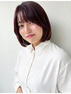 カバーヘア ブリス 大宮西口(COVER HAIR bliss) 内巻きボブ/ダークアッシュ/大人ガーリー/小顔艶髪p大宮