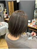 オリーブグレージュ［似合わせカット/レイヤー］長野歌穂