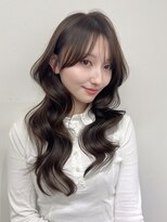 ハピネス 梅田茶屋町店(HAPPINESS)&nbsp;レイヤー/韓国ヘア/顔周りカット/ブリーチなし/ヘーゼルベージュ