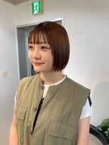  fit stand 千葉/ショートボブ/カット/パーマ/ダブルカラー/トリートメント/縮毛矯正&nbsp;イメチェン/ピンクベージュ/アンブレラカラー[千葉]