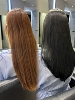 エミュ 伏見 国際センター(emu) オリーブカラー/赤み消しカラー/髪質改善