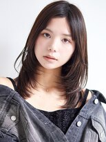 ラフィス ヘアー バンビ 近鉄奈良店(La fith hair bambi) 【La fith】レイヤーカット×暗髪カラー×顔回りカット