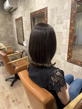 ヘアサロン アプリ(hair salon APPLI) 赤みを抑えるオリーブカラー♪