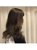 "ロングレイヤー くすみ系カラー" 中西英美子