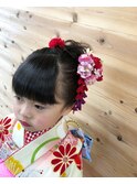 女の子七五三ヘアセット