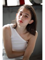 リアン(Lien)&nbsp;Lien☆かきあげバング×外国人風シアーカラー×スリークボブ