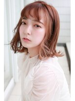 ラフィス ヘアールーチェ 樟葉店(La fith hair luce) 【La fith】イヤリングカラー×ミルクベージュ