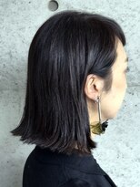 フルショウ 小牧(FURUSHO)&nbsp;【モノトーングレージュ】外ハネ切りっぱなしロブヘア