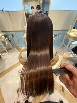 ロンド ストラーダ 心斎橋(Lond strada) シルキーベージュ×グレージュカラー【髪質改善/縮毛矯正】