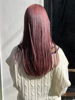 アンバースデー(UNBIRTHDAY) 暖色系カラー髪質改善ストレート●20代30代ピンク【山口朔弥】