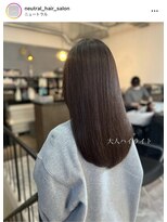 ニュートラル(neutral)&nbsp;【neutral】大人ハイライト（白髪ぼかしハイライト）