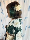 袴着付けとヘアセット