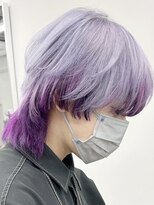 ウィコ 新宿(WICO)&nbsp;ホワイトラベンダーインナーカラー[新宿駅グレーベージュ/］