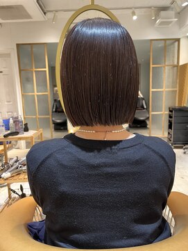 ロンド シャルム 吉祥寺(Lond charme) チョコレートカラー切りっぱなしボブ吉祥寺