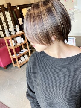 ハーティー 美容室(HEARTY) ハイライトショートスタイル
