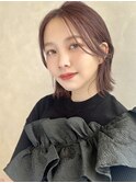 【TLUUS黒髪ココアベージュオリーブグレー小顔クラゲヘアー】