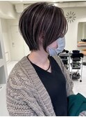 大人ショートヘア/ハイライトカラー/イルミナカラー[国分寺]