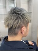 2ブロックショート×グレージュ