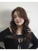 韓国風パーマ/コテ巻き風パーマ/レイヤーカット/韓国ヘア