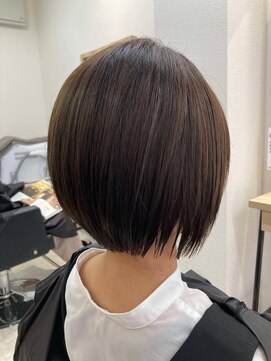 エルプラスヘアー 平尾店(L+hair) （30代）ショートボブ【トリートメントでくせ毛改善】