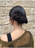 20代30代40代◎結婚式アッシュカラーこなれ大人まとめ髪シニヨン