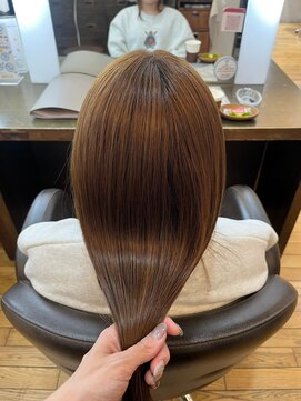 ヴァンカウンシル 清須店(VANCOUNCIL) 驚くほど滑らかな髪質改善ケアカラー ストレート×明るめカラー2