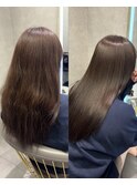 縮毛矯正 before/after