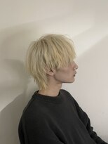 ハイライト/マッシュパーマ/ウルフ/アッシュブラック/渋谷駅