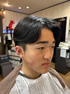 ヘアー スタジオ イワタ(hair studio iwata) センターパート前下がりマッシュ！