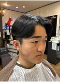 センターパート前下がりマッシュ!