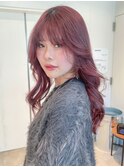 韓国ヘア顔周りレイヤー前髪カット_F0014