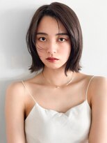 エインアンリー 明治神宮前(AIN.ANLY.)&nbsp;1ミニボブ鎖骨ミディアムボブかきあげボブウルフボブパーマ小顔