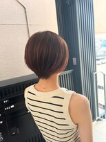 ファイブ ヘアー(FIV hair) ショートボブ×ピンクベージュ