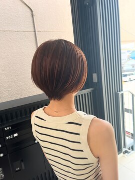 ファイブ ヘアー(FIV hair) ショートボブ×ピンクベージュ